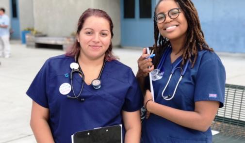 AFT nurses Ashley Cordero and Jeri Brandt 