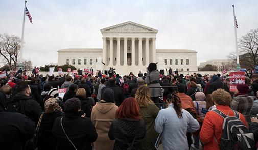 Janus rally at Supreme Court
