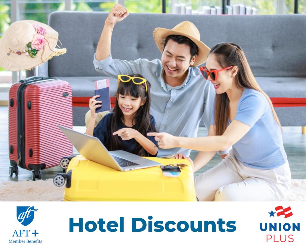 member benefit ad for hotel discounts