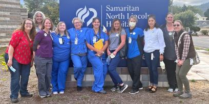 Nurses at Samaritan North Lincoln Hospital.