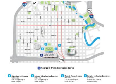 convention center area map