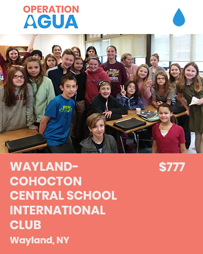 H20 Heroes - Wayland-Cohocton Central School International Club