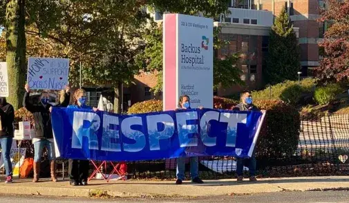sign that says respect