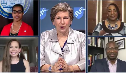Randi Weingarten with BLM panel
