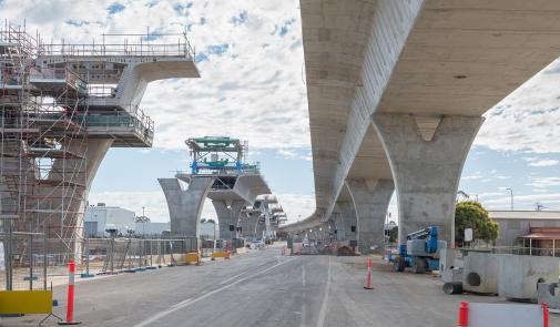freeway overpass construction