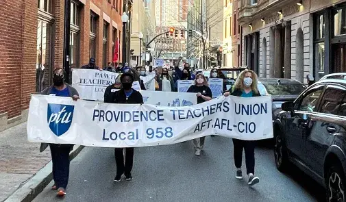rally banner in providence