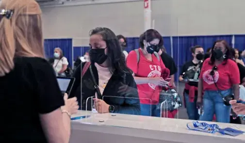 Registrants at AFT convention