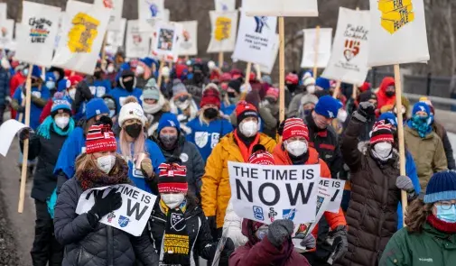 St. Paul Fed of Teachers march