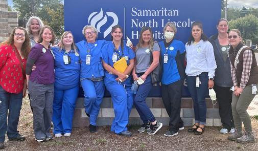 Nurses at Samaritan North Lincoln Hospital.