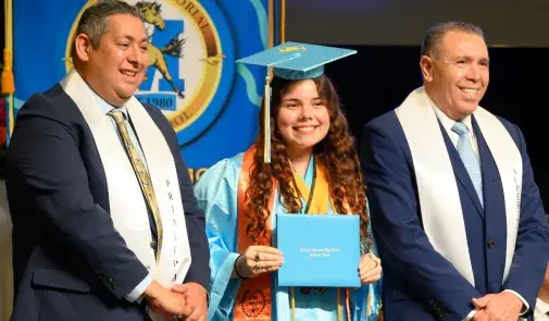 Student with scholarship