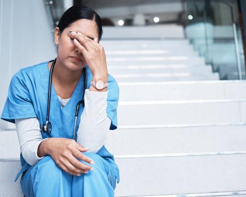Stressed nurse