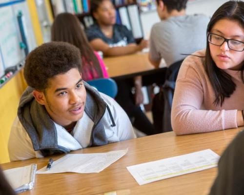Photo of students in classroom. Photo credit: Photo by Allison Shelley/The Verbatim Agency for EDUimages