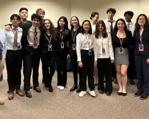 Brian Grindrod and his We the People team, ready for competition