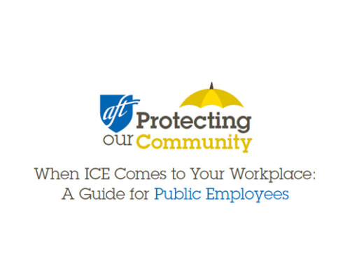 Protect Our Community logo - yellow