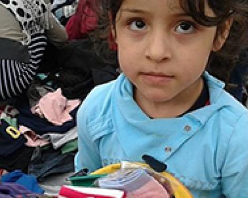 niña inmigrante siria