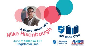 book club graphic for Mike Hixenbaugh event