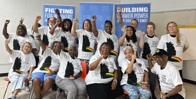 Los miembros de la Iniciativa Legado de Jubilados de la AFT se reunieron en Houston para celebrar el 16 de junio.