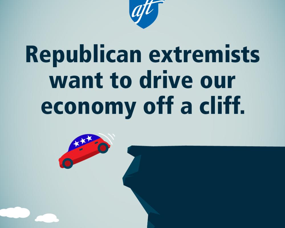 Los extremistas republicanos quieren llevar nuestra economía por un precipicio