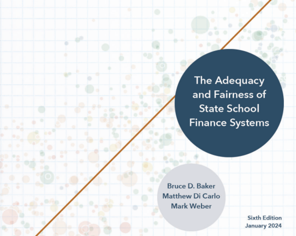 La adecuación y equidad de los sistemas estatales de financiación de las escuelas. Título gráfico.