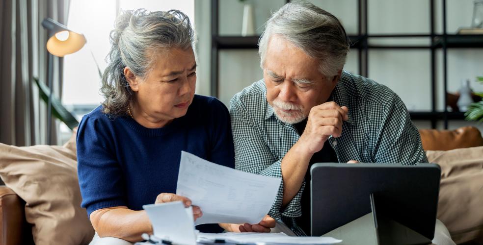 Pareja retirada