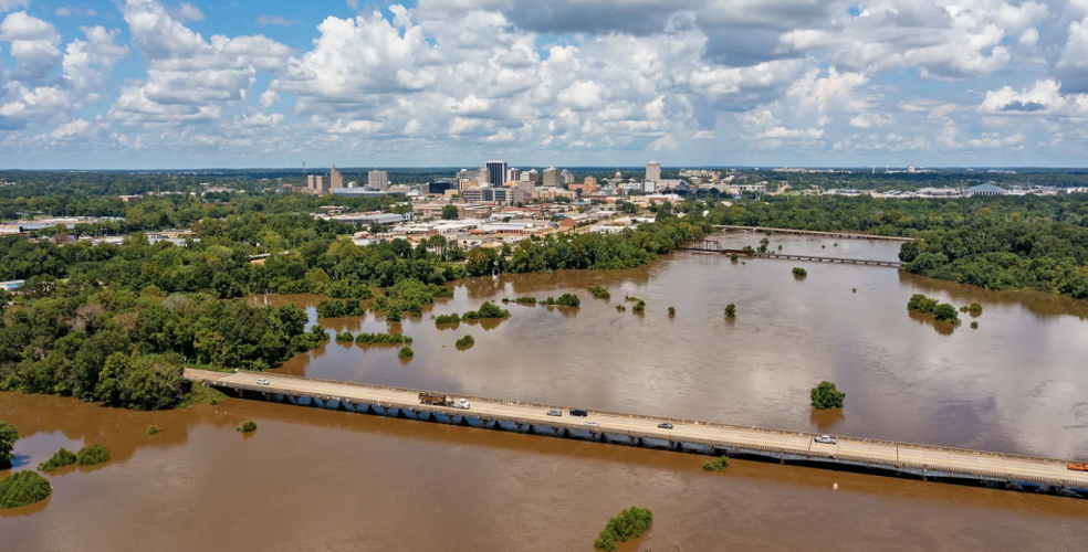 Inundaciones del río Pearl, cortesía de iStock