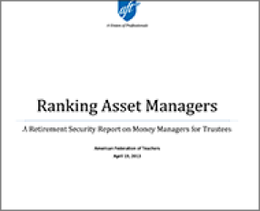 Ranking Asset Managers