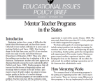  Mentor Teacher Programs in the States 