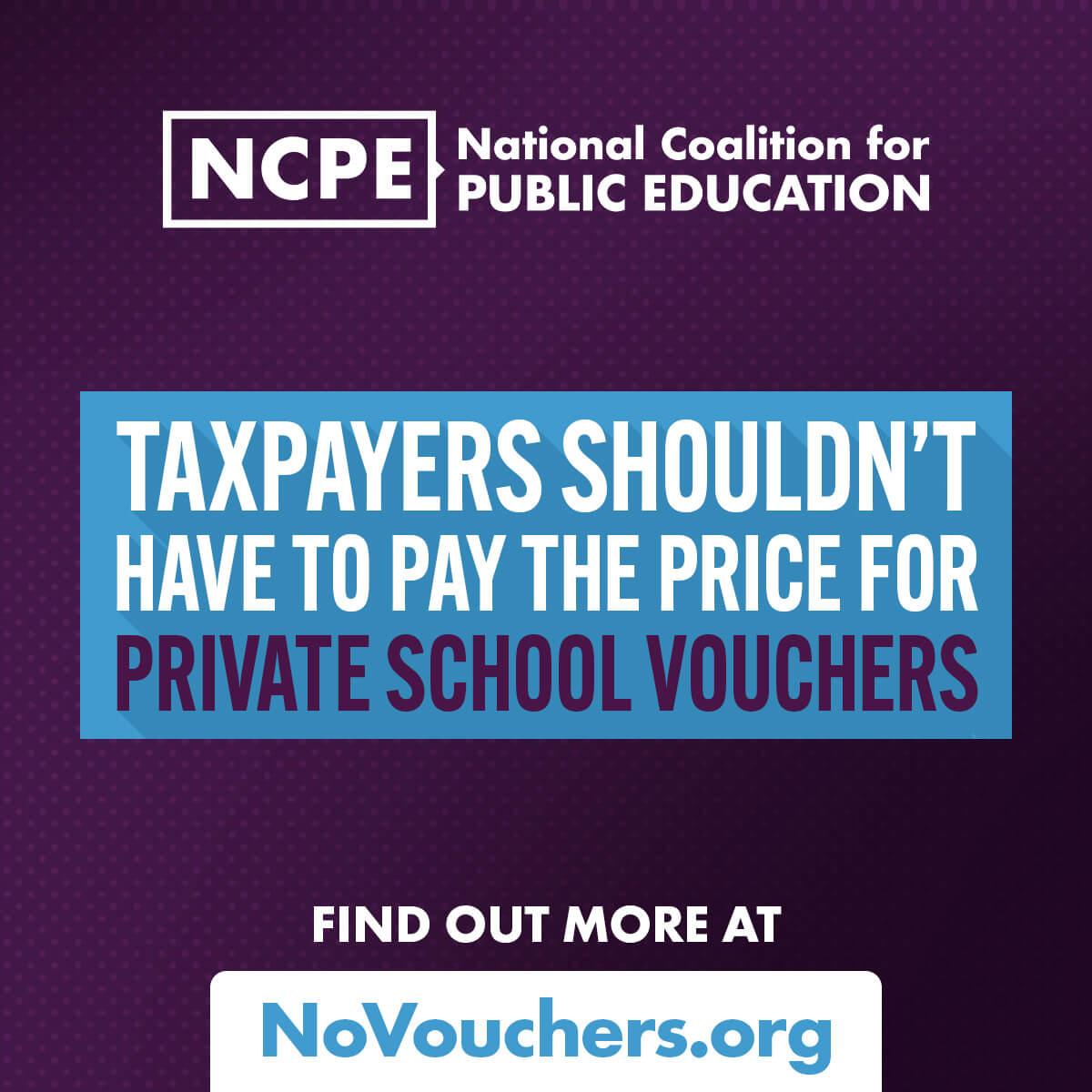 Taxpayers shouldn't have to pay the price for private school vouchers