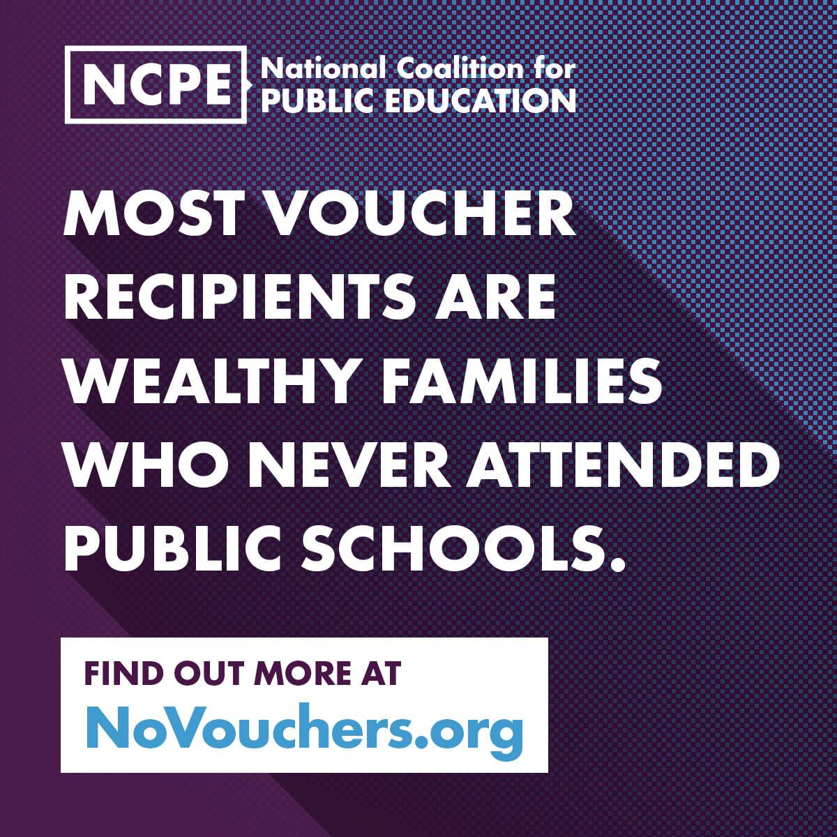 Most voucher recipients are wealthy families who never attended public schools