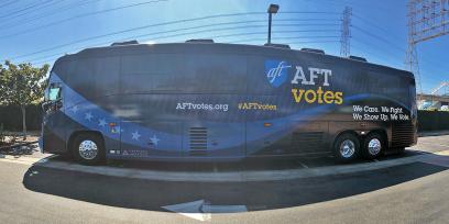 AFT Votes bus