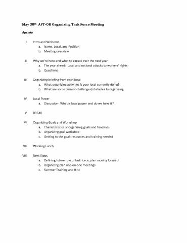 Agenda