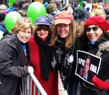 Randi Weingarten en el mitin de Nueva York