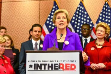 Sen. Warren at student debt event