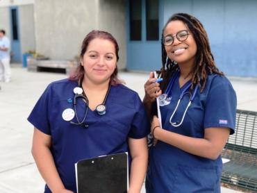 AFT nurses Ashley Cordero and Jeri Brandt 