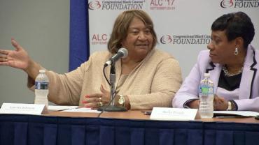 Lorretta Johnson during panel discussion