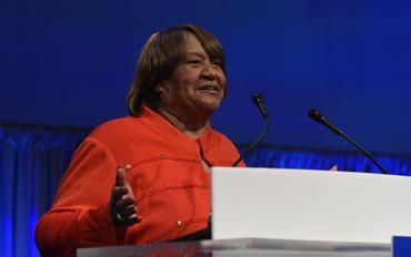 Lorretta Johnson at closing session