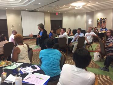 Weingarten at membership meeting