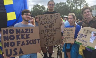Protesters at the University of Florida