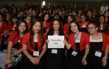 Choir members from Puerto Rico