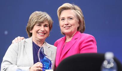 Randi Weingarten and Hillary Clinton