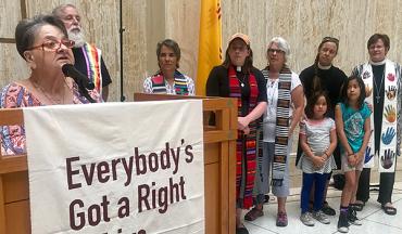 Kathy Chavez at Poor People's Campaign rally