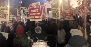 PSC-CUNY protest