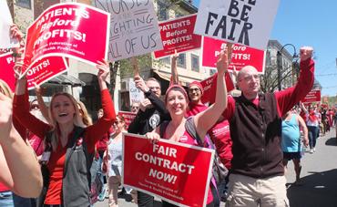 Vermont nurses rally