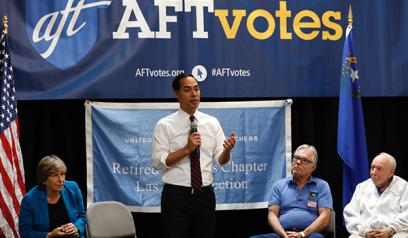 julian castro at aft townhall