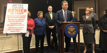 Borrower's defense press conf.