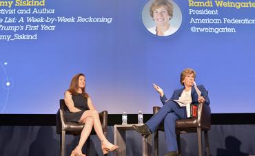 Amy Siskind and Randi Weingarten 