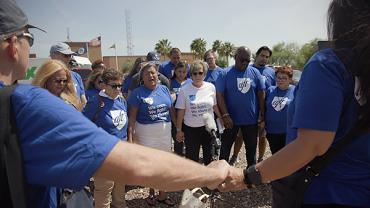 A prayer vigil in McAllen, TX