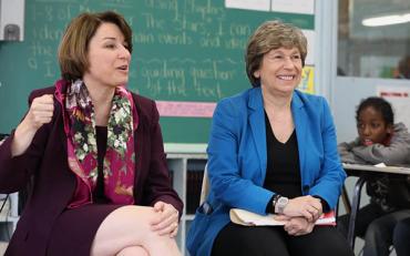 Amy Klobuchar and Randi Weingarten