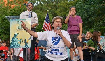 Randi Weingarten at vigil