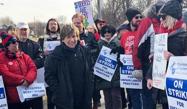 Summit Academy strike with Randi Weingarten